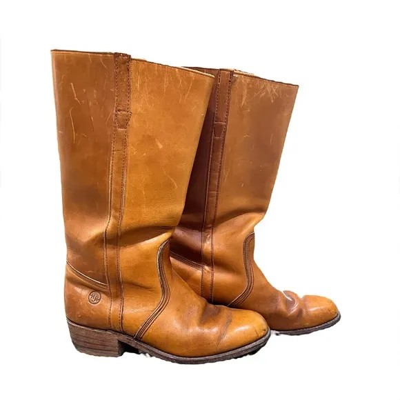 Double H Vintage Men’s Leather Boots, Size 10 D