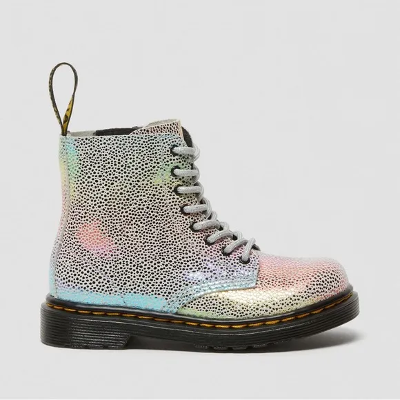 Dr. Martens ✨ TODDLER 1460 • PASCAL • IRIDESCENT • LACE UP BOOTS • Size 10 Youth