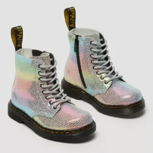 Dr. Martens Toddler 1460 Pascal Iridescent Lace Up Boots sz: 7
