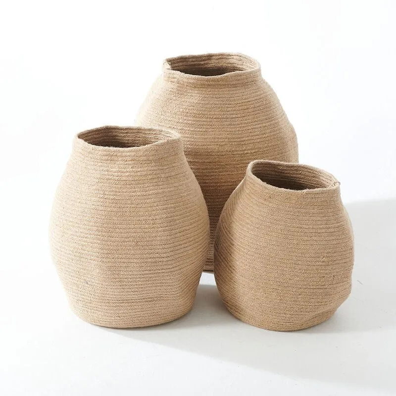 Eadie Lifestyle Vaso Jute Floor Basket Large