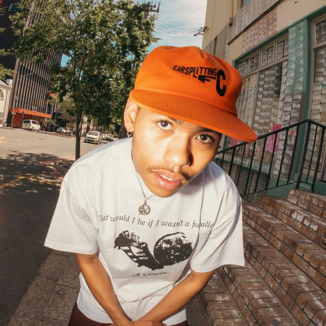 EARSPLITTING FC - 5 Panel Logo Cap - Burnt Orange