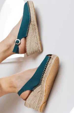 Espadrilles Manuela bleu canard