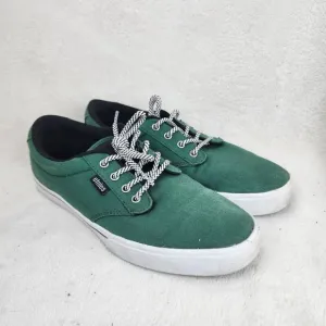 Etnies Jameson Preserve Mens Green Canvas Plane A Tree Low Top Sneakers Size 8
