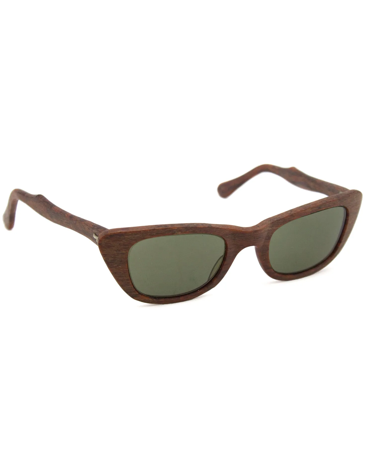 Faux Wood Sunglasses