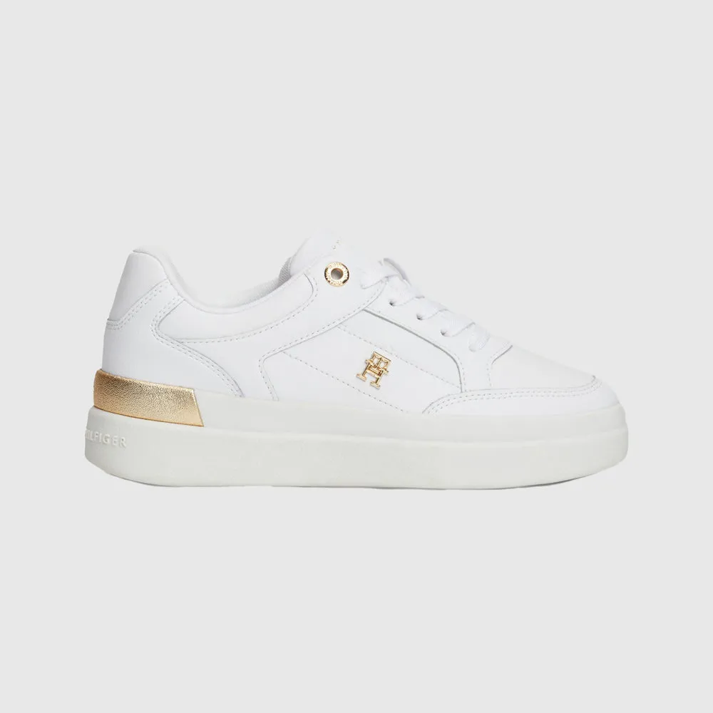 Feminine Court Sneaker - White