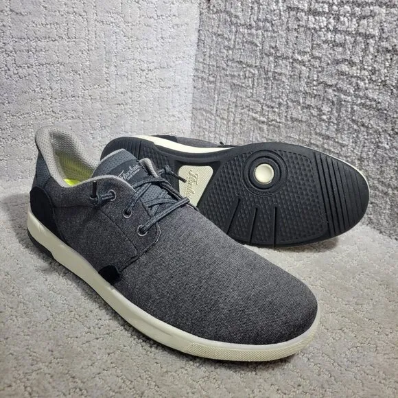 Florsheim Crossover Men's Size 8.5W US Gray Canvas Slip-On Sneakers 14405-001