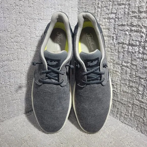 Florsheim Crossover Men's Size 8.5W US Gray Canvas Slip-On Sneakers 14405-001