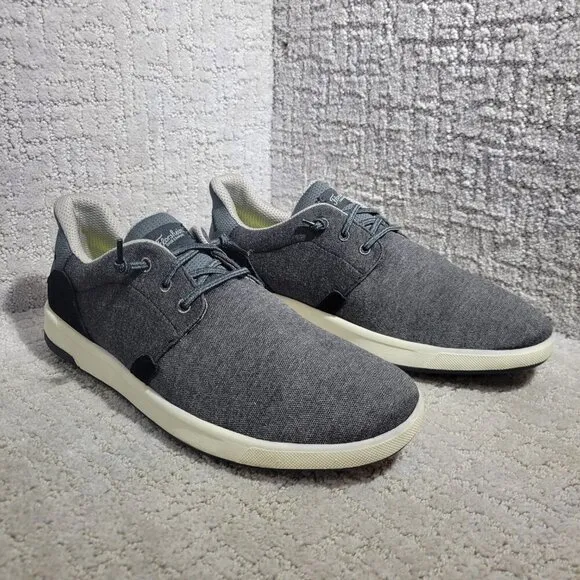 Florsheim Crossover Men's Size 8.5W US Gray Canvas Slip-On Sneakers 14405-001