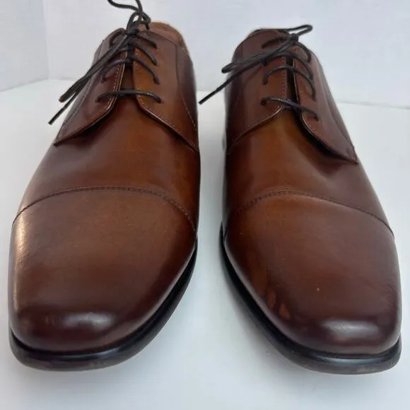 Florsheim Mens Shoes Sz 13D Postino Plain Toe Oxford Cognac Leather 15149-221 *