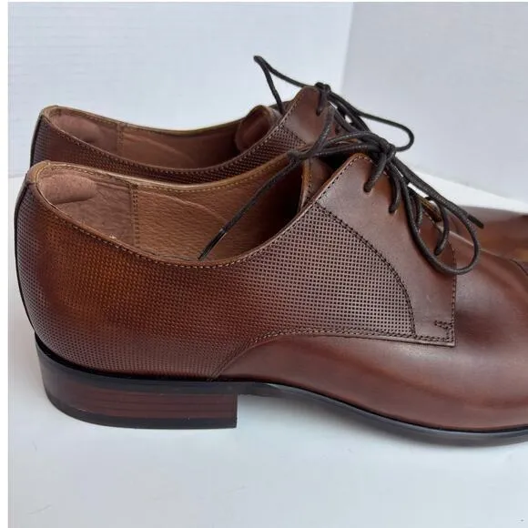 Florsheim Mens Shoes Sz 13D Postino Plain Toe Oxford Cognac Leather 15149-221 *