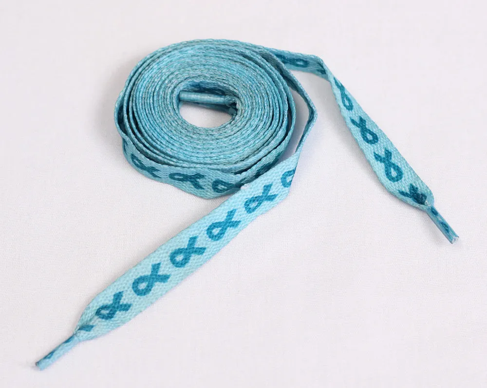 Food Allergy Awareness Shoelaces - Teal Ribbon