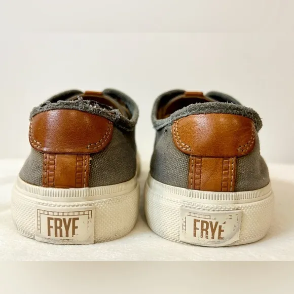 FRYE Men’s Ludlow Low-Top Sneakers Gray Size 10