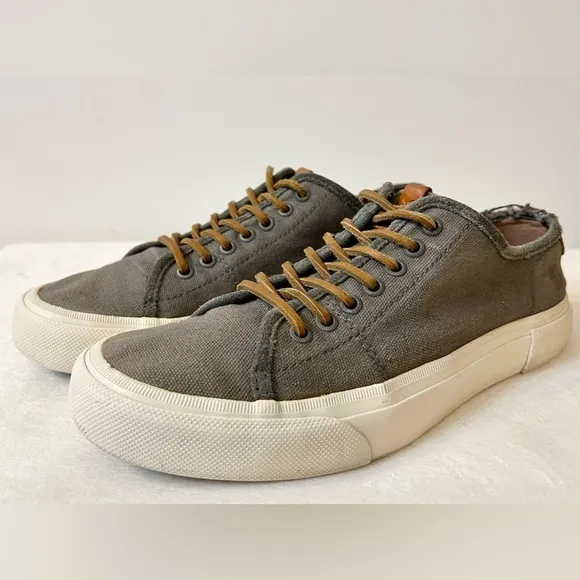 FRYE Men’s Ludlow Low-Top Sneakers Gray Size 10