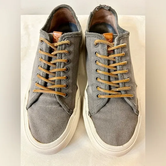 FRYE Men’s Ludlow Low-Top Sneakers Gray Size 10
