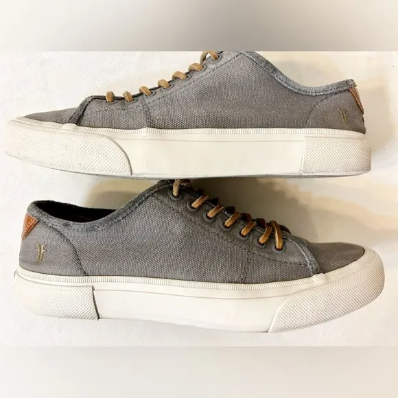 FRYE Men’s Ludlow Low-Top Sneakers Gray Size 10