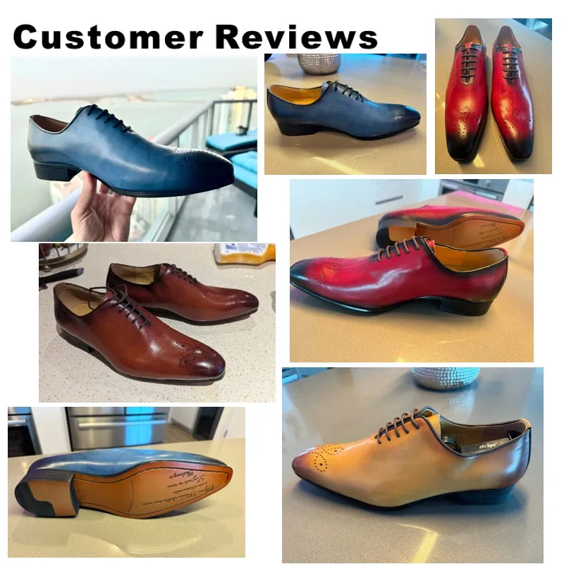 Genuine Calf Leather Men Dress Shoes