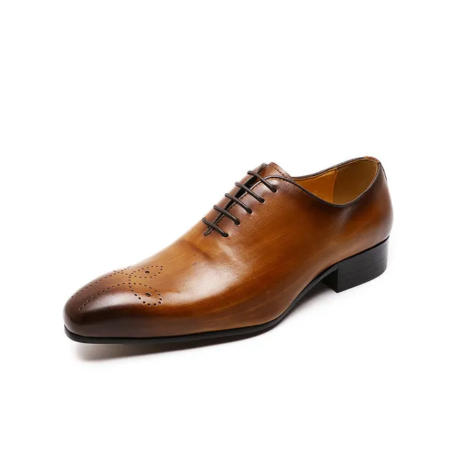 Genuine Calf Leather Men Dress Shoes