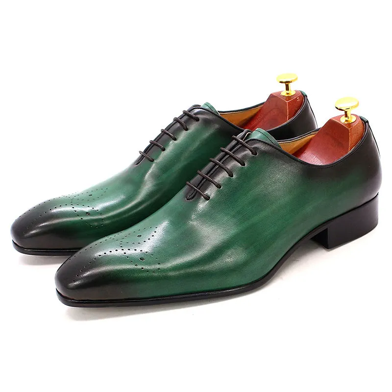 Genuine Calf Leather Men Dress Shoes