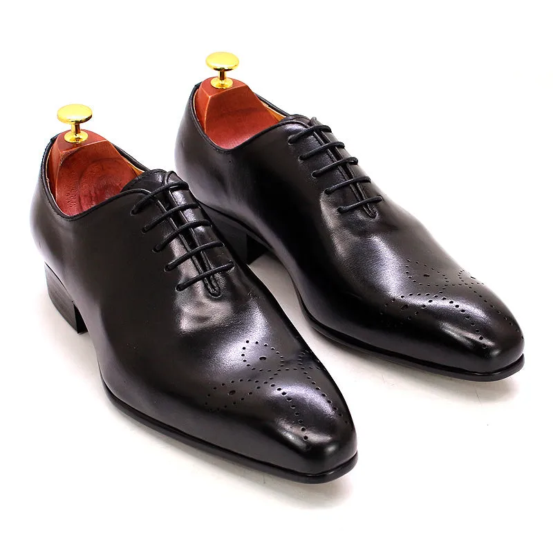 Genuine Calf Leather Men Dress Shoes