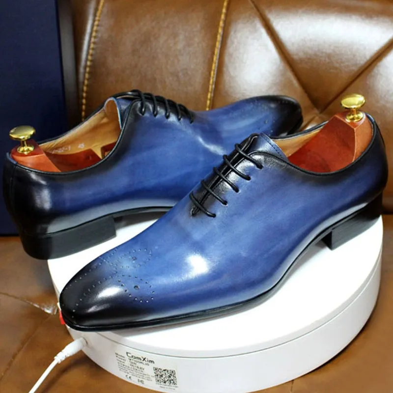Genuine Calf Leather Men Dress Shoes