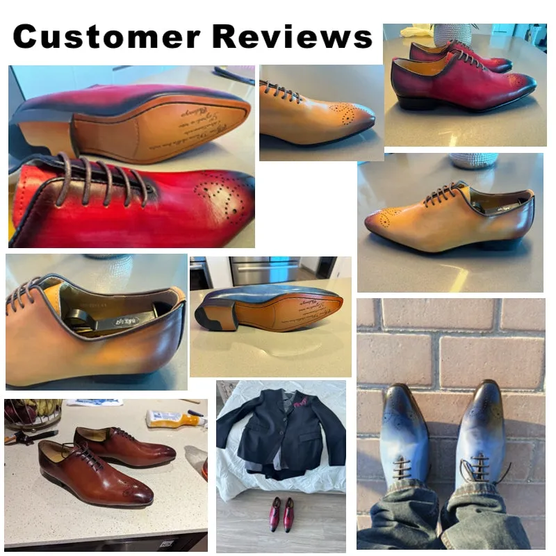 Genuine Calf Leather Men Dress Shoes
