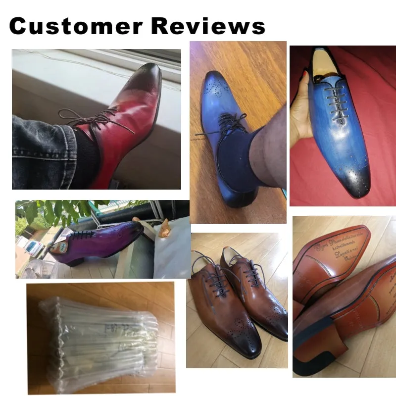 Genuine Calf Leather Men Dress Shoes