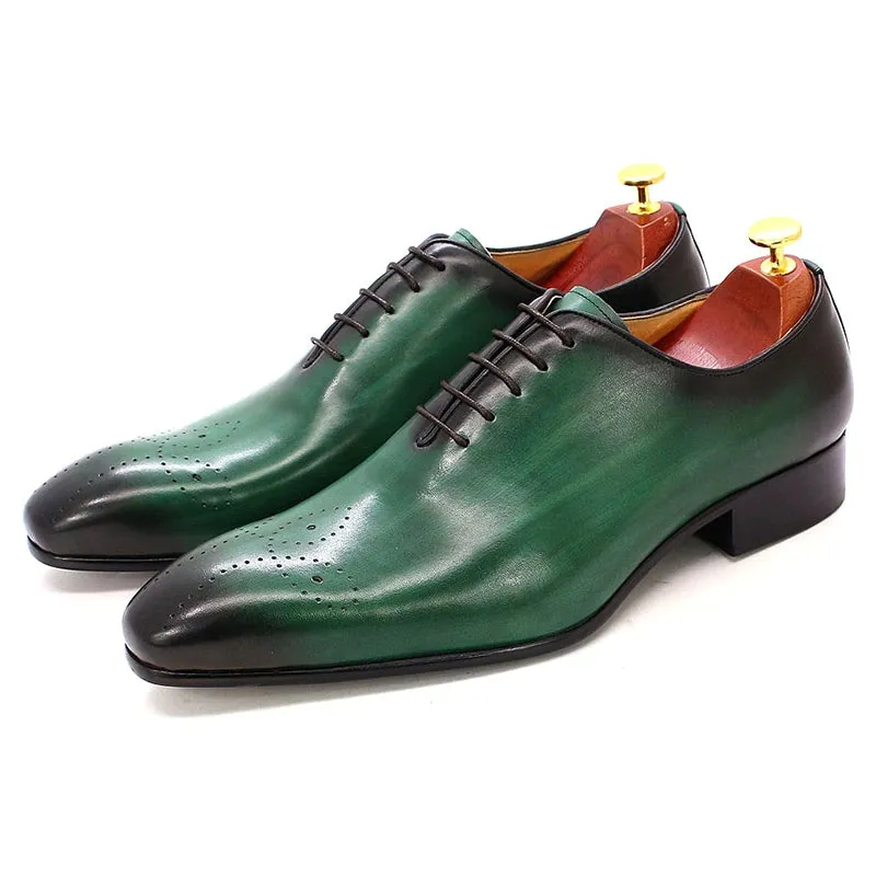 Genuine Calf Leather Men Dress Shoes