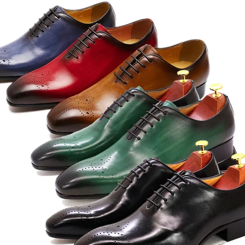 Genuine Calf Leather Men Dress Shoes