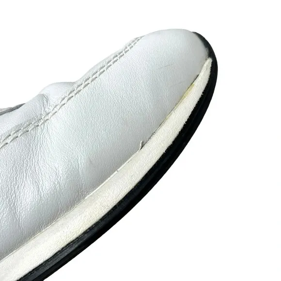 Geox Respira Size 44 White Leather Sneakers Men's 11 Classic Casual Summer Clean