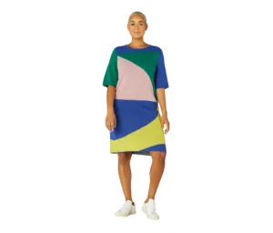 Gorman x Arts Project Australia Womens Knitted Bright Colour-block Dress Size 10