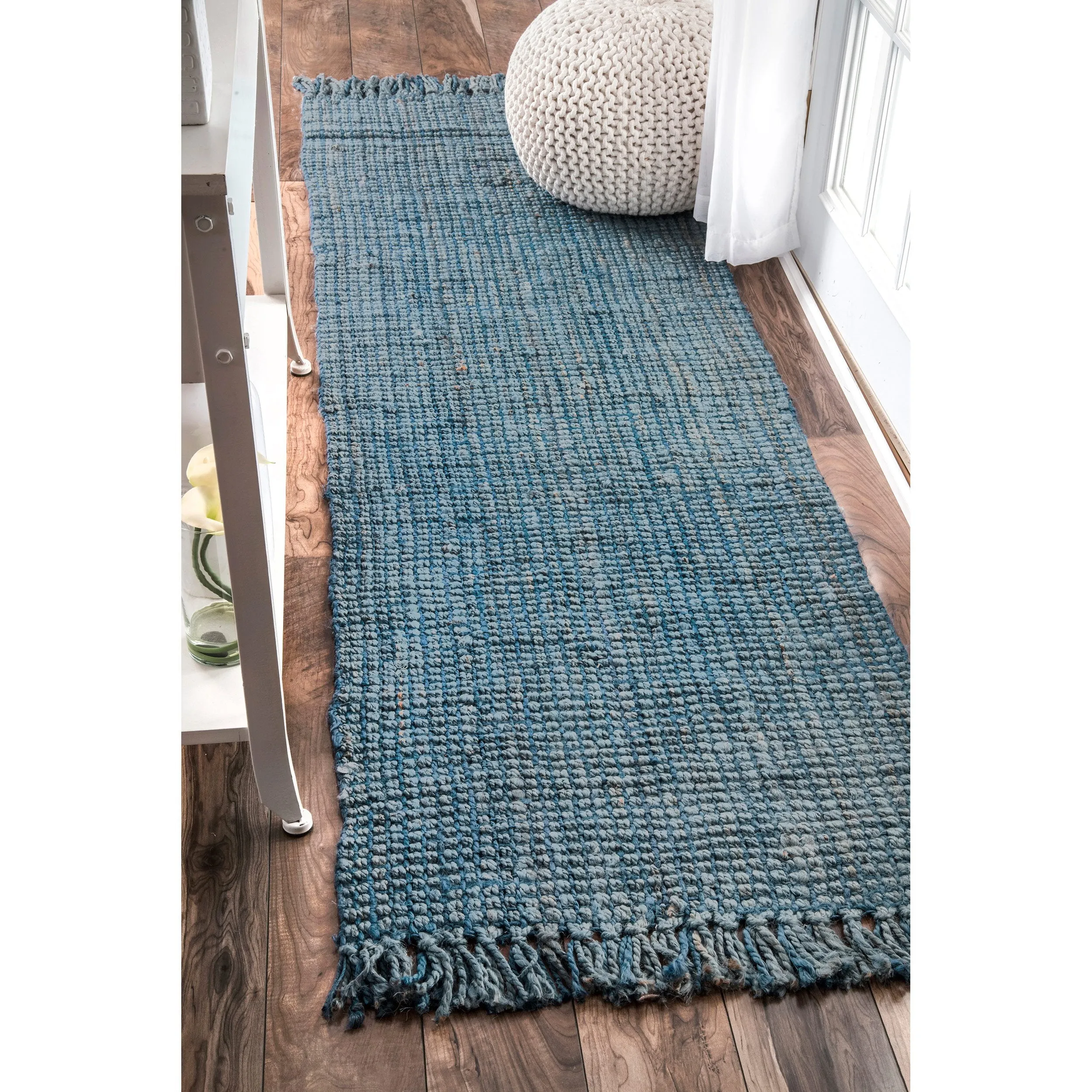 HAND WOVEN CHUNKY LOOP JUTE IVORY