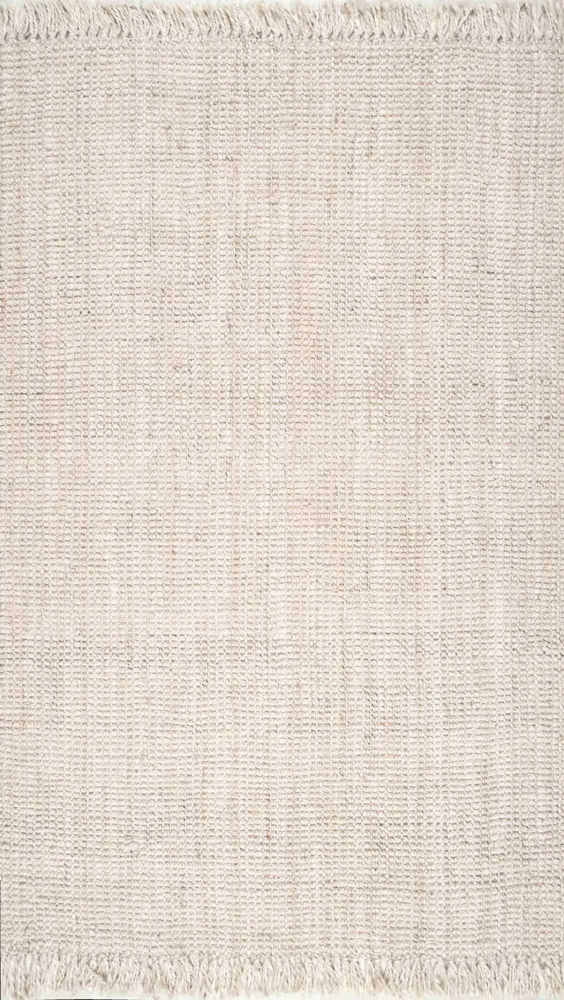 HAND WOVEN CHUNKY LOOP JUTE IVORY