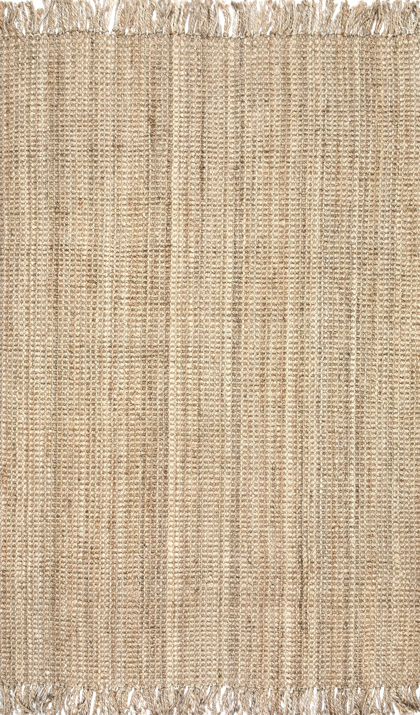 HAND WOVEN CHUNKY LOOP JUTE IVORY