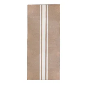 Handwoven Wool/Jute Rug- Natural with Ivory Stripe