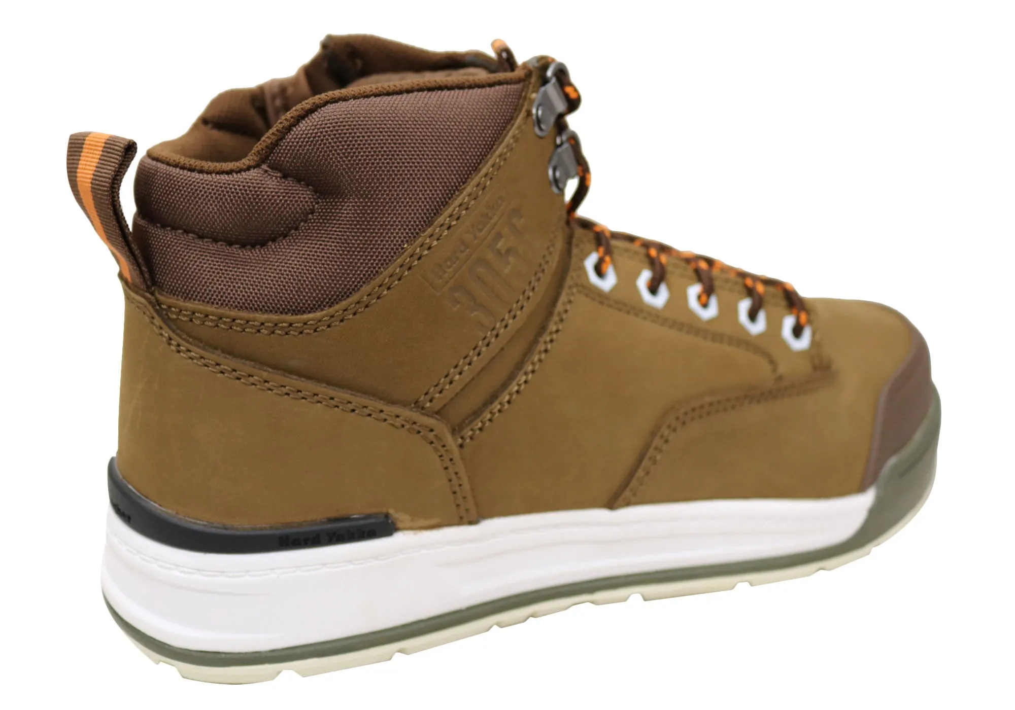 Hard Yakka Mens 3056 Comfortable Side Zip Steel Toe Work Boots