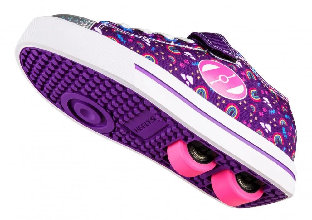 Heelys X2 Snazzy X2  - Purple / Multi / Rainbow