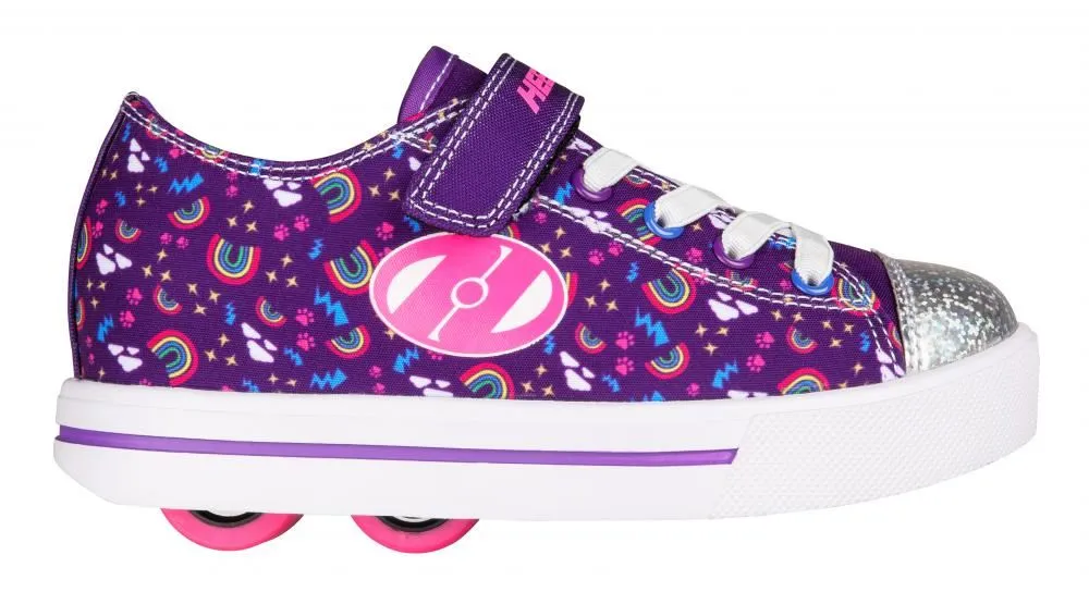 Heelys X2 Snazzy X2  - Purple / Multi / Rainbow