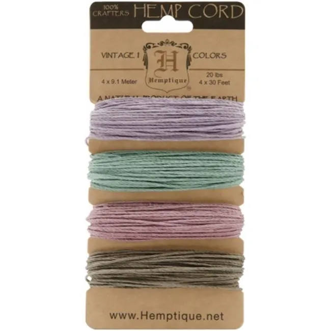 Hemp Cord Set - Vintage 20lb - 120'