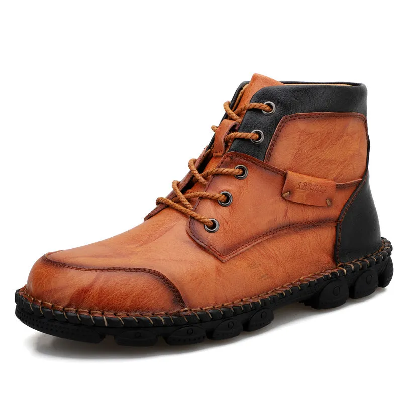 High Top Martin British Trendy Tooling Men's Boots