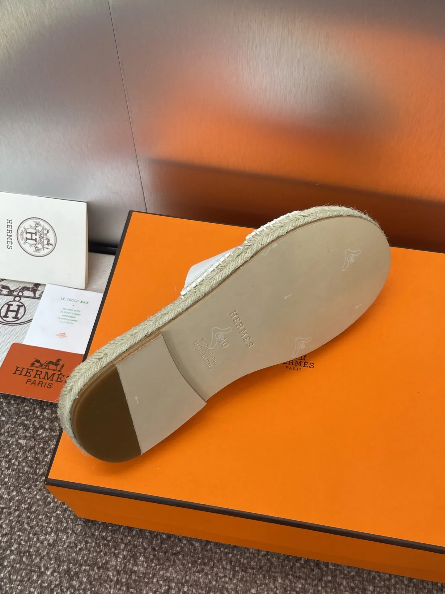 HM 25 Antigua Espadrilles White Calfskin
