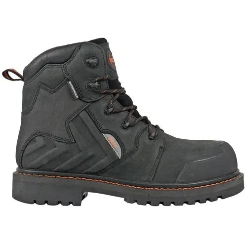 Hoss Men's Bronc 6" Composite Toe Waterproof Puncture Resistant  Work Boot - Black 60145