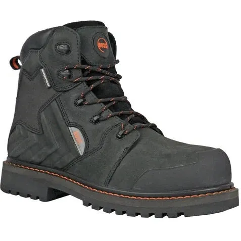 Hoss Men's Bronc 6" Composite Toe Waterproof Puncture Resistant  Work Boot - Black 60145