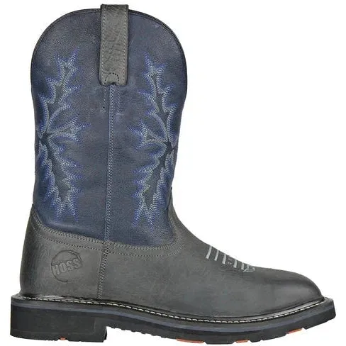 Hoss Men's Hunch Composite Toe Western Work Boot - Grey/Navy 92030