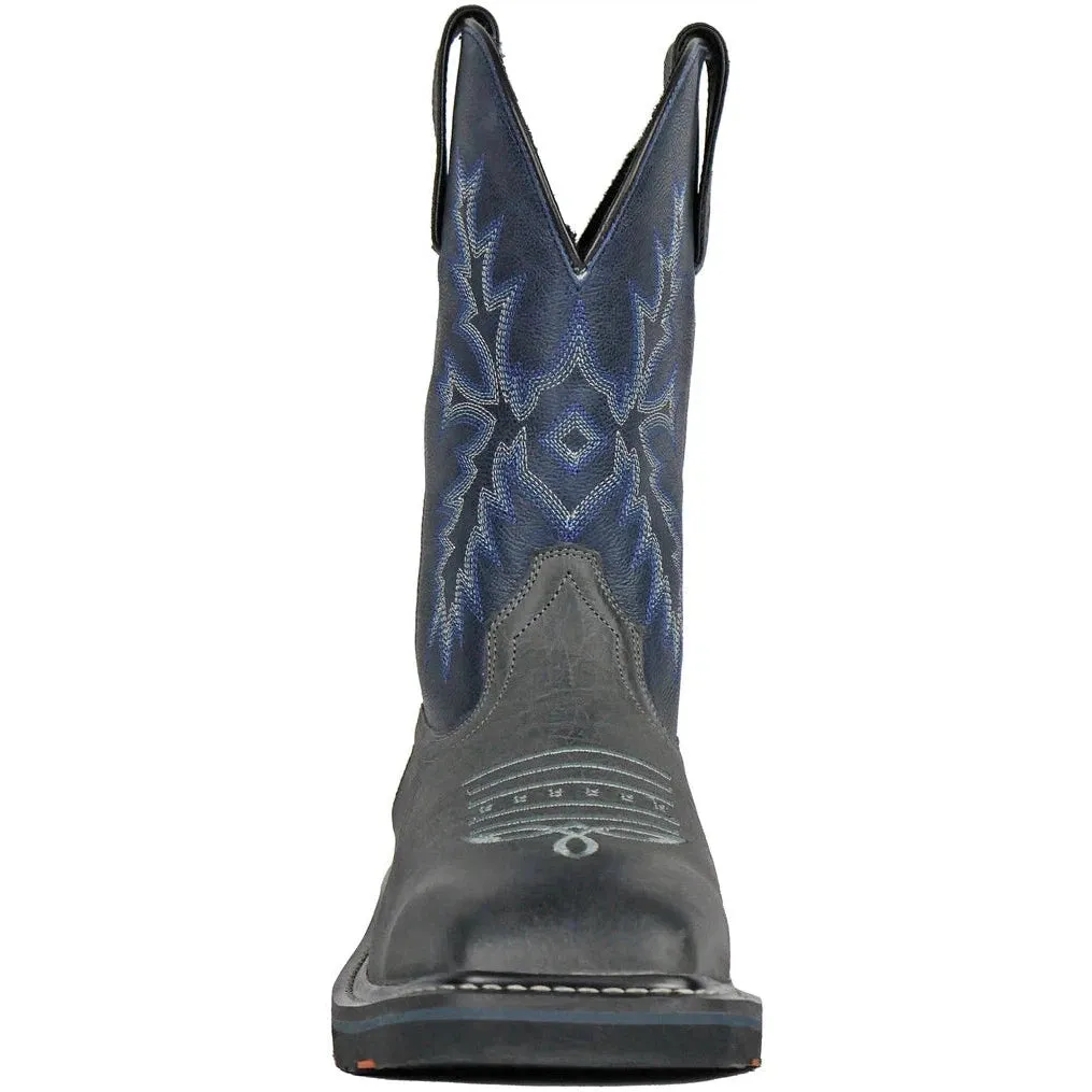 Hoss Men's Hunch Composite Toe Western Work Boot - Grey/Navy 92030