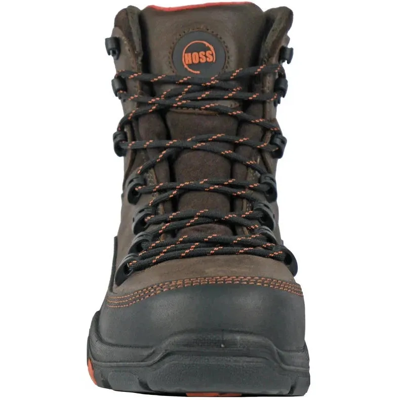 Hoss Men's Traverse 6" Composite Toe Waterproof Slip Resist Work Boot - Brown 60260