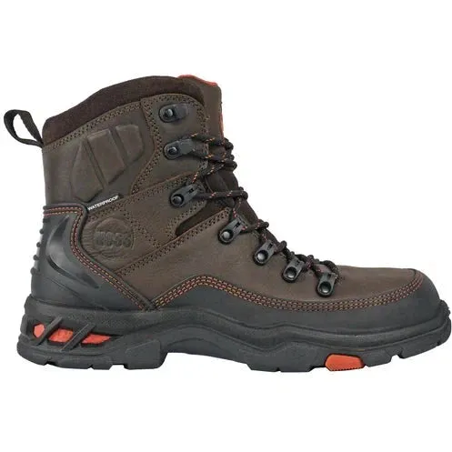 Hoss Men's Traverse 6" Composite Toe Waterproof Slip Resist Work Boot - Brown 60260