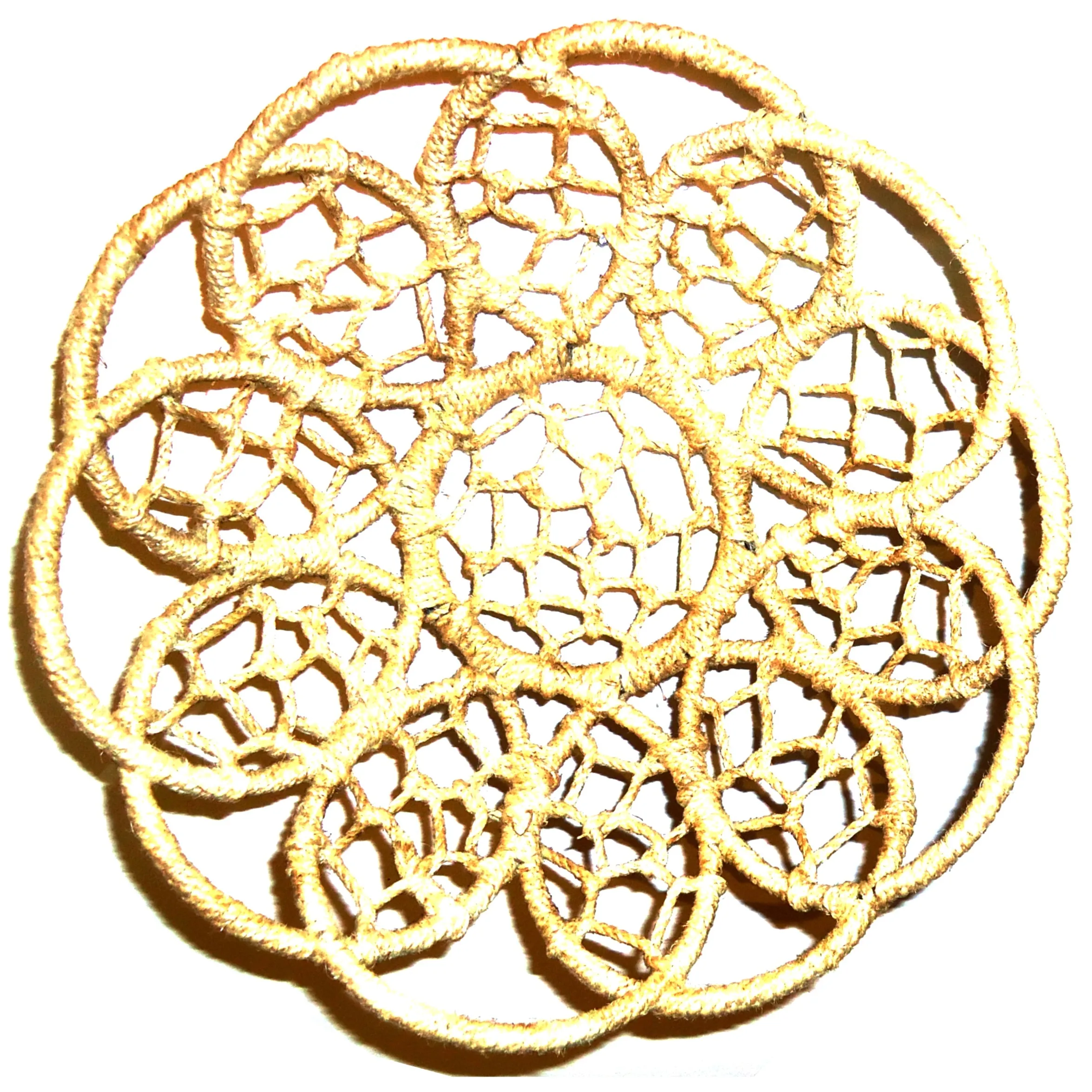 Iron Jute Basket - Cream, Medium