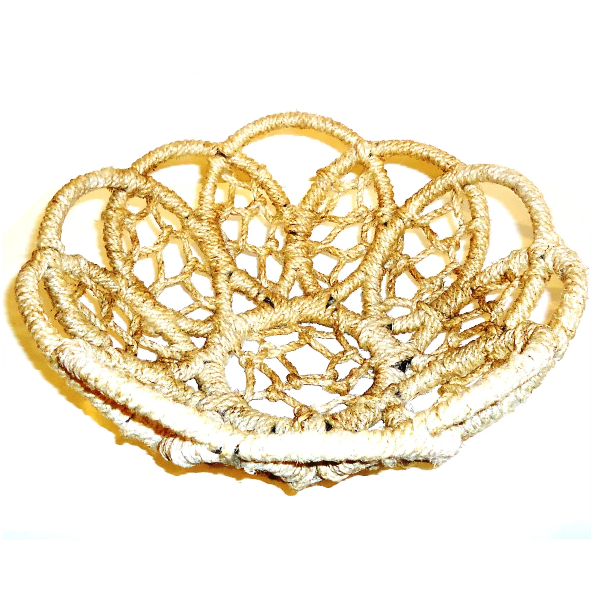 Iron Jute Basket - Cream, Small