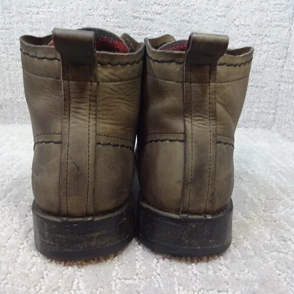 J.Shoes Estate Men's Size 10 Olive Green Leather Chukka Ankle Boots A1518