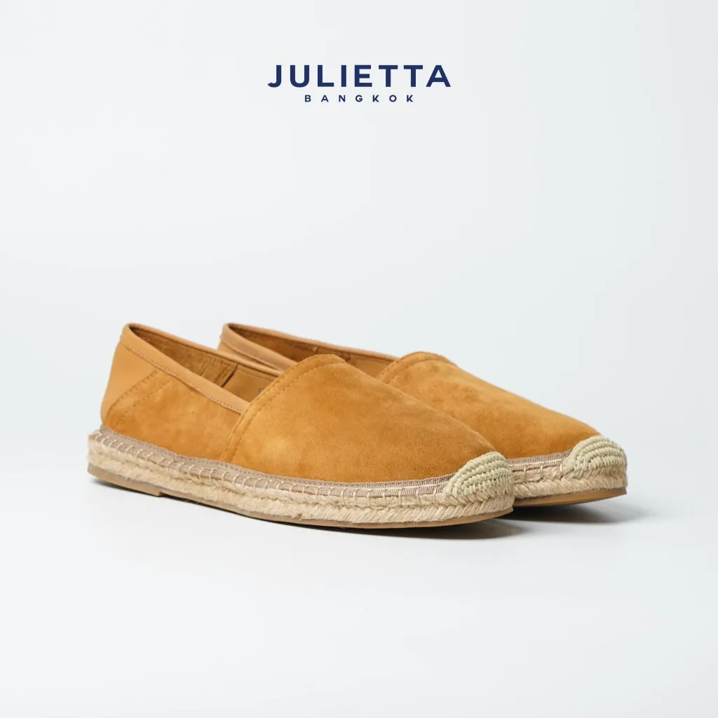 JULIETTA - Espadrilles Suede : Tan (Unlined)